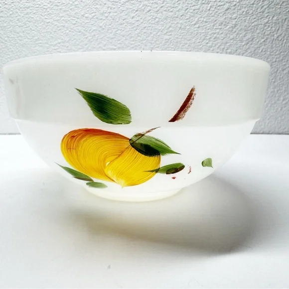 Vintage Fire King Gay Fad Fruit Painted Nesting Bowls - Picture 9 of 14